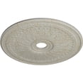 thumbnail image 3 of 29 1/8"OD x 3 5/8"ID x 1"P Oakleaf Ceiling Medallion (Fits Canopies up to 6 1/4"), Hand-Painted Pot of Cream Crackle, 3 of 6