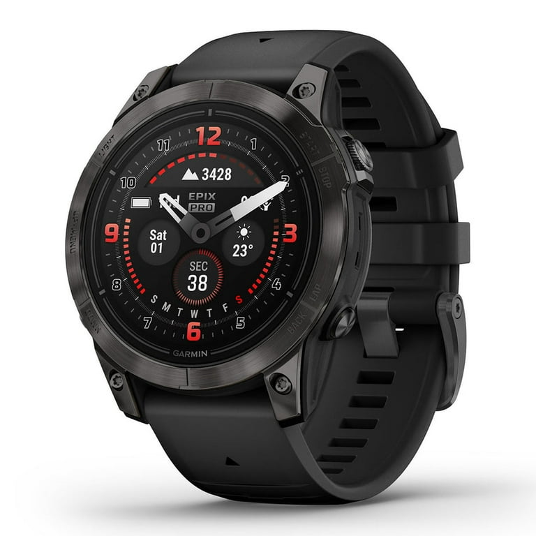 Garmin epix Pro (Gen 2) Sapphire - Carbon Gray DLC Titanium/Black