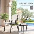 thumbnail image 4 of Outsunny Set of 2 Outdoor Patio Dining Chairs Stackable Lawn Chairs, Grey, 4 of 10