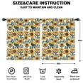 thumbnail image 2 of Blackout Kids Curtains,White Blue Sunflower Pattern Childrens Insulated Curtains Set Of 2,Bedroom Essentials,Toddler Room Decor 52"x63", 2 of 5
