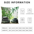 thumbnail image 5 of Orinice Bamboo Graphic Decorative Men Women Boy Girl Room Cushion Throw Pillow Cover with Zipper Closure, Multipurpose Pillow Case for Home Couch Living Room Bed Sofa, 1PC 22x22in, 5 of 5