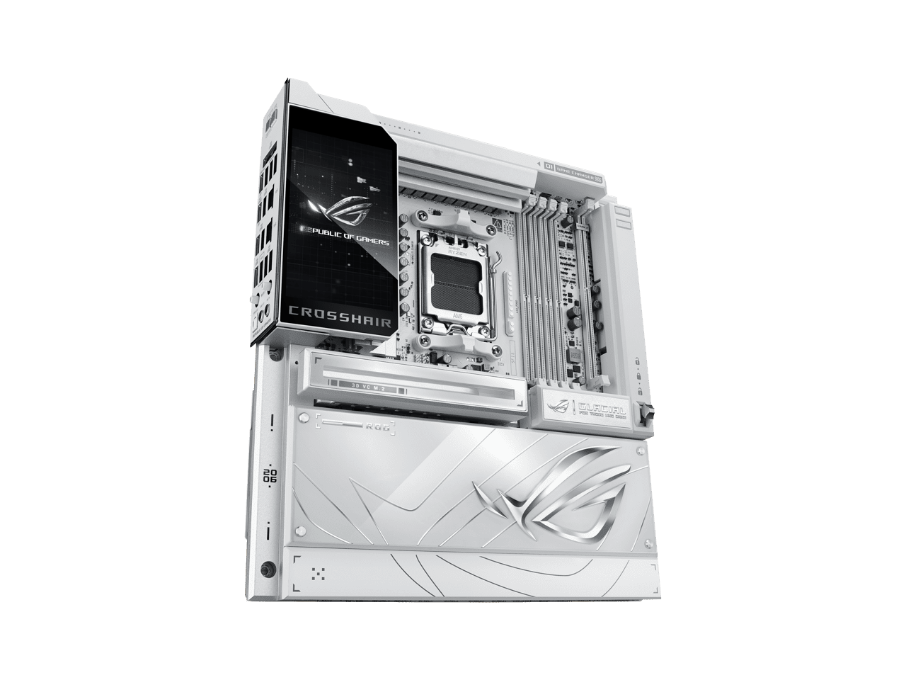 ASUS ROG Crosshair X870E Glacial AM5 AMD X870E Extended ATX Motherboard