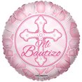 thumbnail image 2 of Globos Mylar Bautizo Español 18" Rosa (3 ct) por Kaleidoscope Kaleidoscope Kaleidoscope, 2 of 2