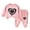 Pink, variant on Outfits for Boys Girls, Boys Girls Sweatsuits Love Heart Print Crewneck Sweatshirt & Jogger Pant Sets 2 Piece Fall Winter Outfits (2 Years, Pink)