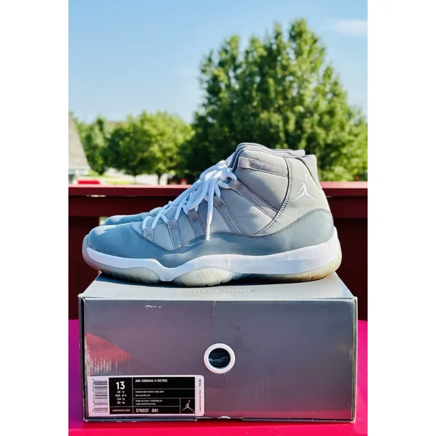 Ni - ke Ni - ke Air Jordan 11 Cool Grey 2010 Size 13 Concord Bred Max Zoom Cement 3 4 6 1