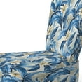 thumbnail image 4 of Designart "Oasis Of Azure In The Tropics I" Blue Azure Upholstered Accent Chair - Tropical Arm Chair For Living Room, 4 of 5