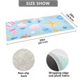thumbnail image 3 of Sea Stars and Shells Bathroom Rug Non Slip Bathroom Mats Entry Door Soft Carpets for Kitchen Bedroom Living Room 39x20 inch, 3 of 7