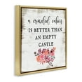 thumbnail image 3 of Stupell Industries Charming Cabin Rustic Phrase Typography Painting Gold Floater Framed Canvas Art Print Wall Art, 25 x 25, 3 of 9
