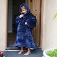 thumbnail image 3 of Catalonia Oversized Blanket Sweatshirt, Sherpa Fleece Hoodie, Super Soft Warm Comfortable Pullover with Large Front Pocket for Boys Girls Teens Kids(7-13 yr), 3 of 7
