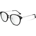 thumbnail image 1 of FEISEDY Montures de Lunettes Vintage pour Femmes Lunettes Rondes Lentille Transparente B2260, 1 of 6