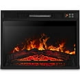 thumbnail image 1 of Della 3DInfrared Electric Fireplace Insert 23-inch (Black) with Remote Control Adjustable Log Flame Portable Indoor Space Heater - 1400W, Long Glass View, 1 of 5