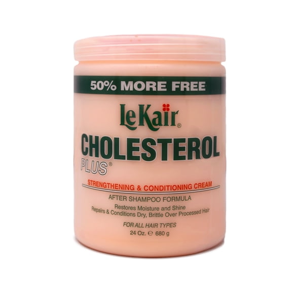 LeKair Cholesterol Plus Strengthening & Conditioning Cream For All Hair Types, 24 Oz. - Pack of 1