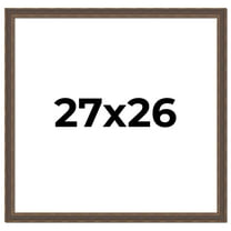 27x26 Frame Golden Caramel Solid Wood Bronze Picture Frame | 1.25 Inch Moulding Width | 0.5 Inch
