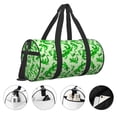 thumbnail image 3 of Defioc Green Lizard for Travel Duffle Bag,Weekender Bag Carry On Tote Bags Hospital Bag Large Capacity Sport Gym Bag for Men Women Fit for Trave, Gym,Weekend, 3 of 6