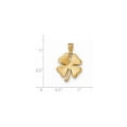 thumbnail image 2 of 14k Yellow Gold Polished 4 Leaf Clover Pendant, 2 of 2