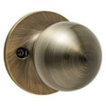 thumbnail image 4 of Hyper Tough Interior Non-Locking Ball Style Passage Doorknob, Antique Brass Finish, 4 of 10