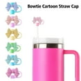 thumbnail image 5 of Cute Bow Straw Topper Covers with Leak-Proof Design - Reusable Straw Cap Tips for Drinking Straws, Decorative Straw Accessories - Yellow, 5 of 9