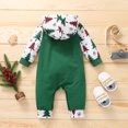 thumbnail image 3 of ATAIKU Newborn Baby Girls Boys Merry Christmas Hooded Romper Infant Toddler Cotton Jumpsuit Xmas Fall Winter Outfits, 3 of 7