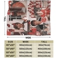 thumbnail image 5 of Soft Flannel Fleece Blanket Zac Efron Plush Throw Cozy Blankets for Couch Sofa 50"x40", 5 of 7