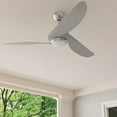 thumbnail image 4 of Conte Collection 52-in Three-Blade Brushed Nickel Contemporary Ceiling Fan with Silver Blades, 4 of 4