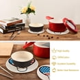 thumbnail image 4 of FREEAMG Cotton Peace Sign Heart American Flag 2 Pcs Woven Pot Holder Trivets Set,Round Coasters Placemat for Cooking Baking Hot Dish Pan Pot Bowl Teapot(7/9 Inches), 4 of 5