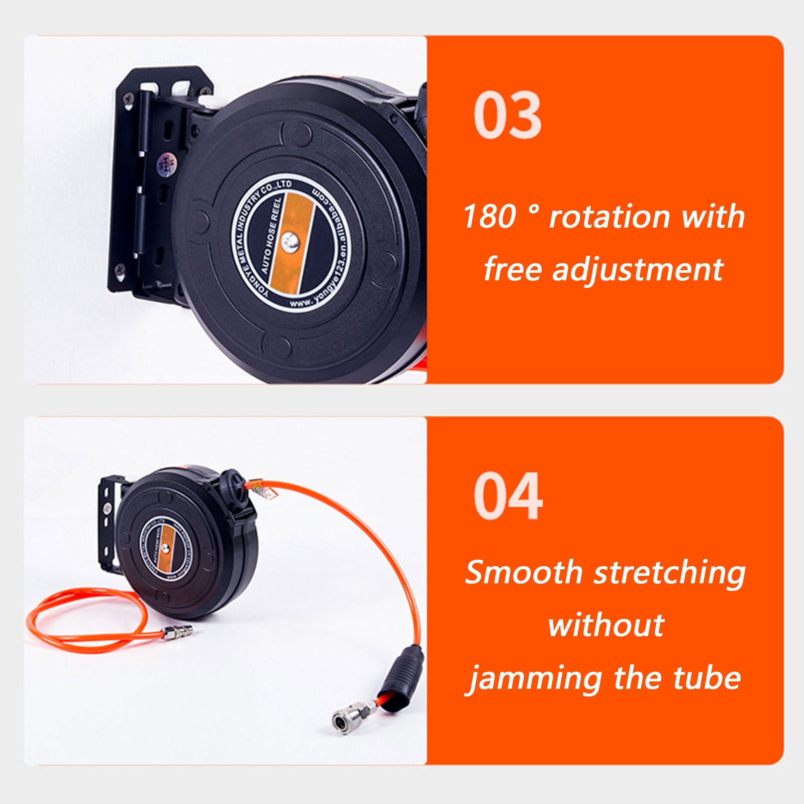 Miniature Practical Air Hose Reel Pneumatic Tool Compacts for Automotive Tools with Automatic Retractable Efficiency