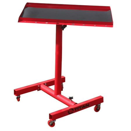

Titan Attachments Rolling Work Table Adjustable