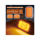 thumbnail image 4 of Plafon Rectangular 18 Led Arillo Gel Bisel Cromado 12-24v 2pz Malubero Anaranjado, 4 of 5