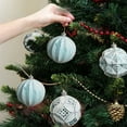 thumbnail image 5 of Xuniizn Christmas Ornaments Set - 9pcs Antique 8CM Christmas Set Christmas Scene Layout Christmas Tree Decoration Hanging Box Pendant, Light Blue, 5 of 6