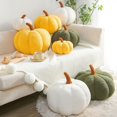 thumbnail image 2 of Cojín de calabaza, cojín de espalda para niños, juguetes rellenos, cojín suave de calabaza para el hogar, habitación de los niños, sofá, decoración de Halloween, blanco 20 cm, 2 of 2
