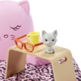 thumbnail image 3 of Barbie Doll Lounge Accessory Pack with 6 Pieces, Cozy Pillow, Blanket, Pet Cat & More, Multicolor, 3 of 6