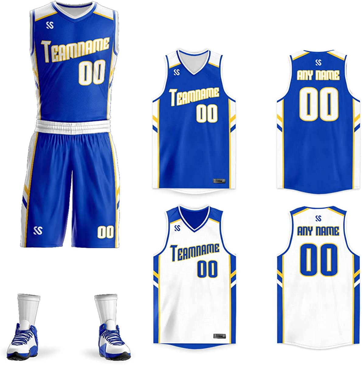 2023 Wholesale Custom USA Basketball Uniform Breathable Team Plain