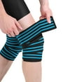 thumbnail image 4 of Fitness Weight Lifting Leg Knee Compression Straps Wraps Bandages Elastic E3C8, 4 of 4