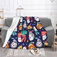 thumbnail image 2 of XMXT Flannel Throw Blanket for Couch, Funny Animal Cartoon Portrait Bed Sofa Decor Blankets for Home Bedroom, 60 x 50 inches, 2 of 9
