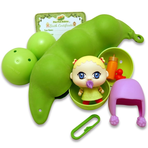 Pea Pod Babies: Sorpresa Misteriosa Coleccionable - 1 Paquete - Abre y Revela Varias Miniaturas de Juguetes Nicas, Muñecas de Personajes, Ropa, Accesorios, Niños 3+