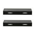 thumbnail image 4 of Kate and Laurel Havlock Wood Shelf Set, Black 2 Piece 18 inch, 4 of 10