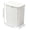 💖 White_Hot#23, variant on Slim Rectangular Lidded Trash Can, Plastic Waste Bin with Bag Clip for Kitchen and Bathroom