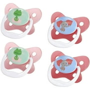 Dr. Brown's Stage 2 PreVent Butterfly Pacifier, Pink, 4 Ct