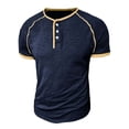 thumbnail image 2 of Gytharion Men's Henley Short Sleeve Shirts Casual Button T-Shirt Classic Basic Lightweight Pullover Tees Fashion Tops, 2 of 6