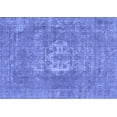 thumbnail image 1 of Ahgly Company Machine Washable Indoor Rectangle Oriental Blue Industrial Area Rugs, 8' x 12', 1 of 4