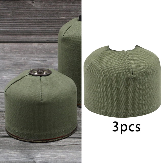 3 bolsas de gas para libre, cubiertas protectoras a prueba , accesorios para bote de anticaída Cola Tapa del depósito de gas