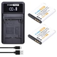 thumbnail image 1 of Paquete de Baterías PowerTrust D-Li88 2 piezas con Cargador USB, 1 of 7