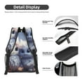 thumbnail image 4 of Yiaed Cute Animal Couple Print School Backpack College Backpack Daypacks for Students High School Spacious and Durable Daypack for Work and Travel-One Size, 4 of 6