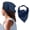 Dark Blue, variant on Triangle Hair Band with Adjustable Ruched Back For Womens Head Wrap Hair Bandanas Head Kerchief Head Coverings for Vacation Daily Facial Hair Accessories Yellow