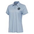 thumbnail image 2 of Women's Antigua White/Aqua New York City FC Rings Polo, 2 of 3
