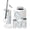 Color 3, variant on Bathroom Accessory Set 6 Piece Blue Watercolor Oyster Shells Soft Blue Stripe Coastal Trash can, Toothbrush Holder, Toothbrush Cup, Soap Dispenser, Soap Dish, Toilet Brush Holder