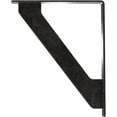 thumbnail image 4 of Ekena Millwork 1 1/2"W x 7 1/2"D x 10"H Traditional Wrought Iron Bracket, (Single center brace), Antiqued Pewter, 4 of 8