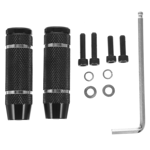 Shisuyan 2pcs Stainless Steel Bycicles Pedal Bike Sturdy Cylinder Seat Axle Stunt Pegs