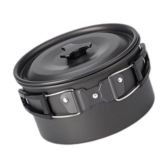 Aluminum Alloy Camping Pots Outdoor Cooking Pots with Lid NonStick Camping Cookware for Camping Hiking Picnics Travel
