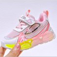 thumbnail image 2 of Ticikt Toddler Boys Girls Light Up Shoes LED Flashing Lightweight Mesh Breathable Adorable Running Sneakers for Toddler and Little Kid 1-6Y,Color:Pink,Size:5-5.5 Years, 2 of 9